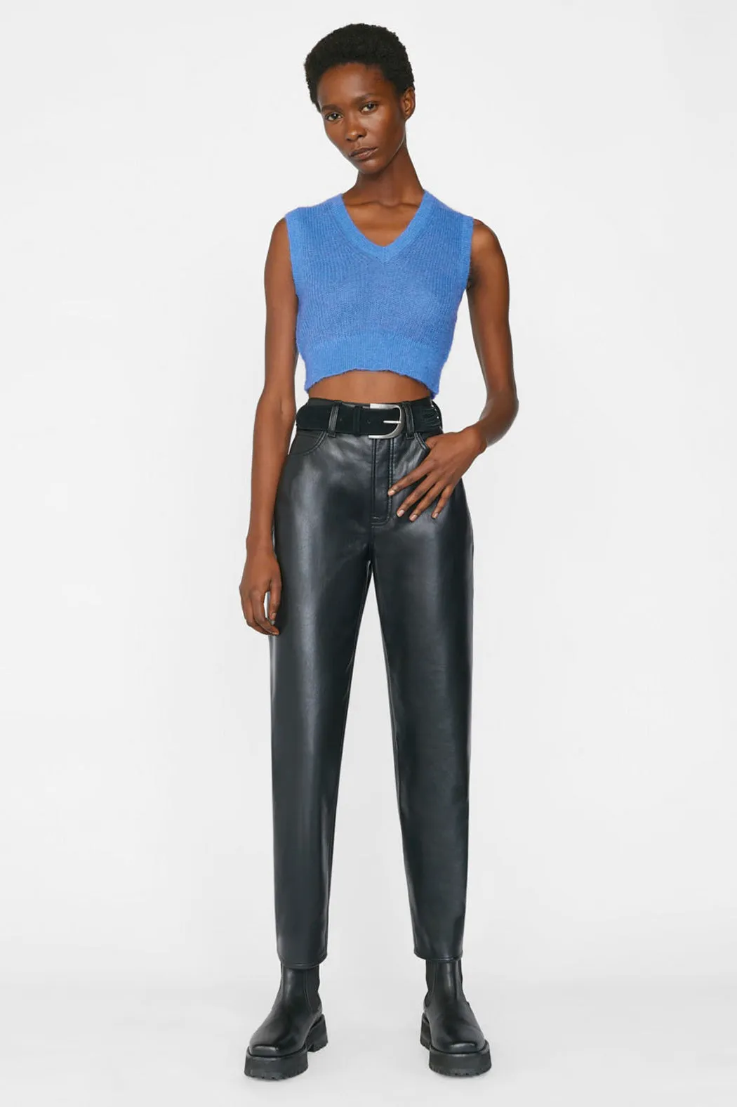 Frame - Shrunken Vest in Cornflower Blue