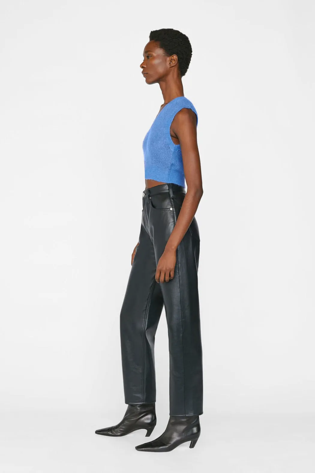 Frame - Shrunken Vest in Cornflower Blue