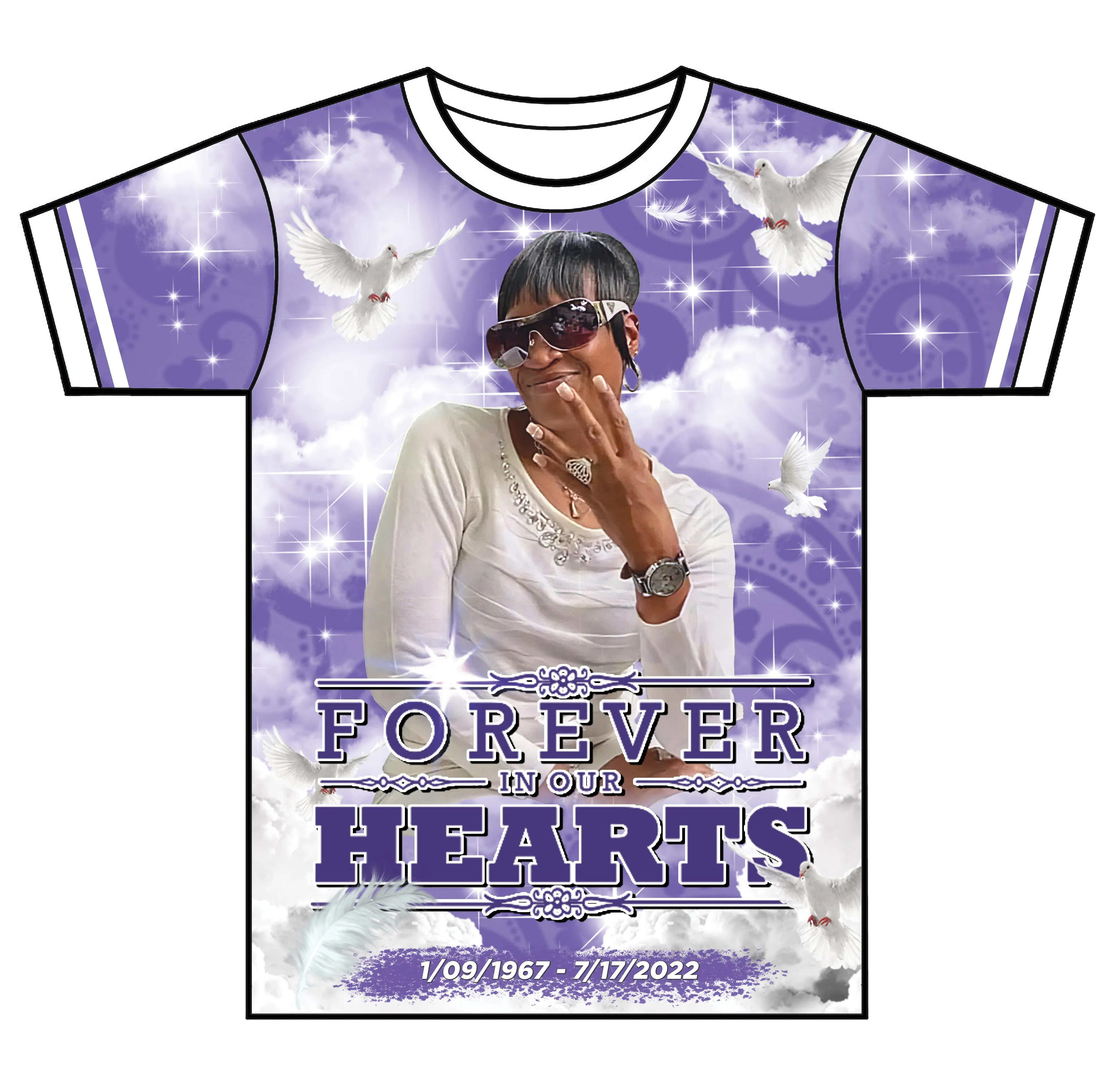 "Baseemah" Custom Designed Memorial 3D shirt